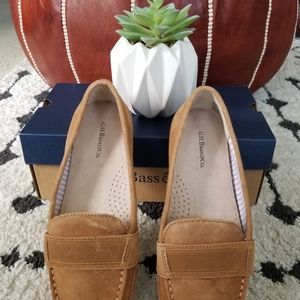 G.H. Bass & Co. Suede Tan Cushion Step Loafers